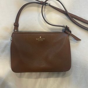 Kate Spade Brown/Tan Crossbody Bag Purse